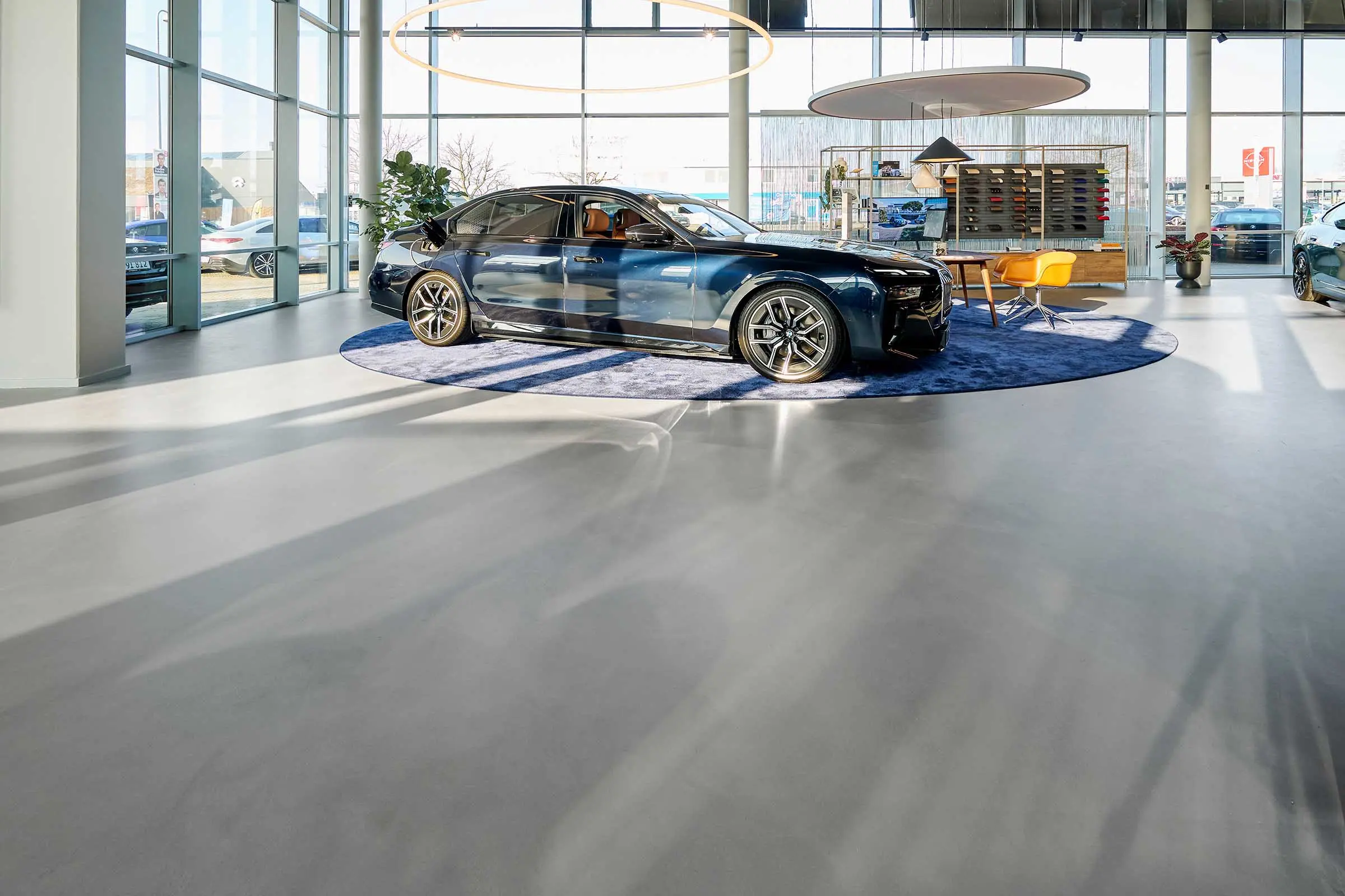 Gulv i BMW-showroom