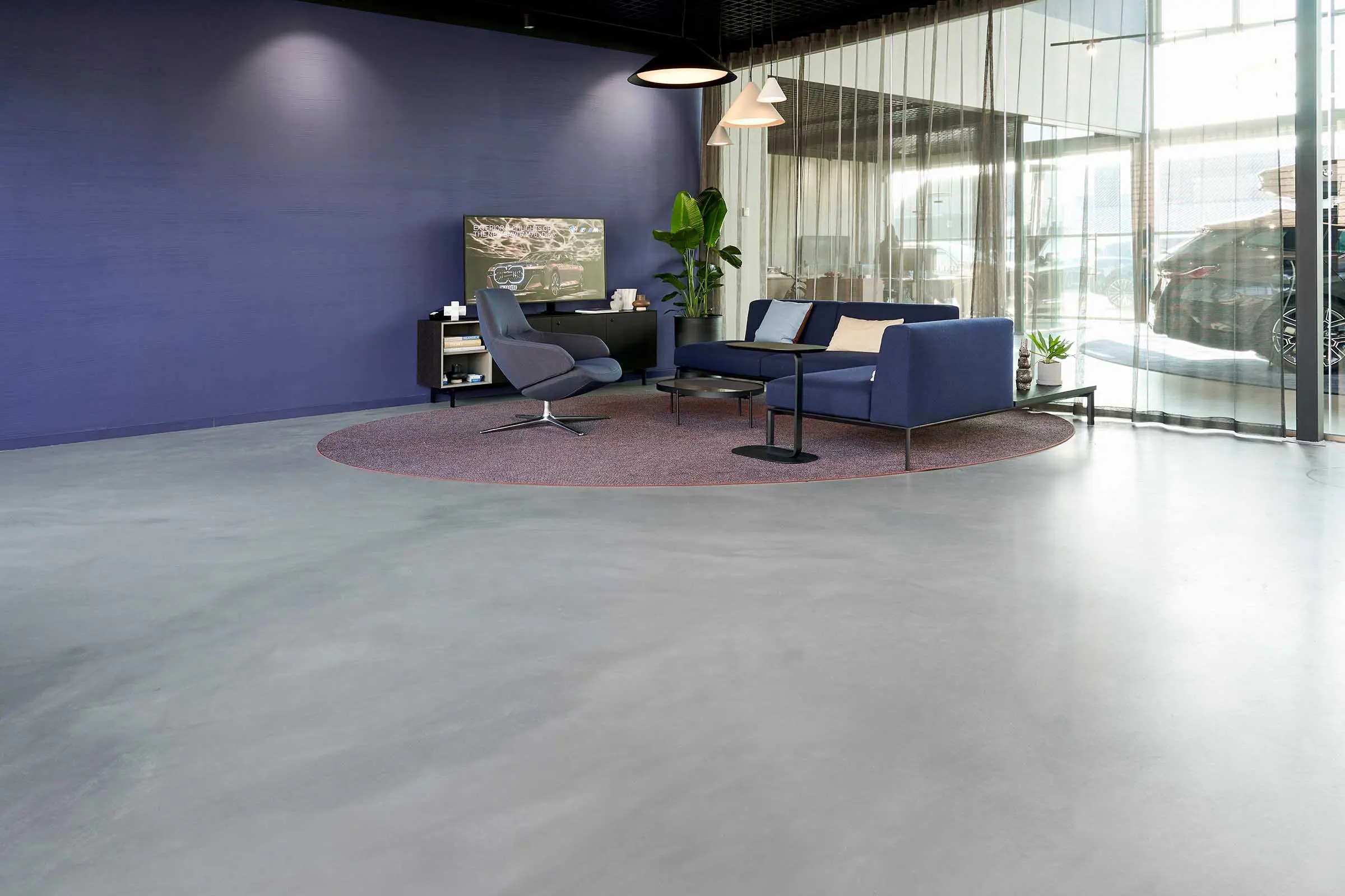 Gulv i BMW-showroom