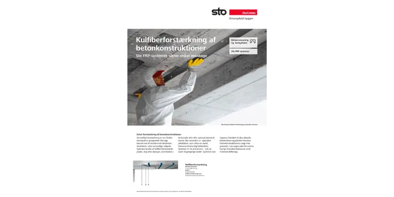 Forside på brochure om StoFRP