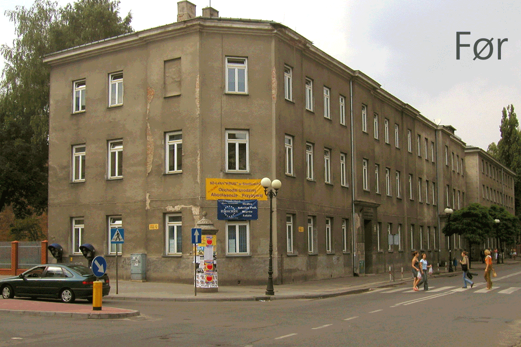 Historisk facade genskabes