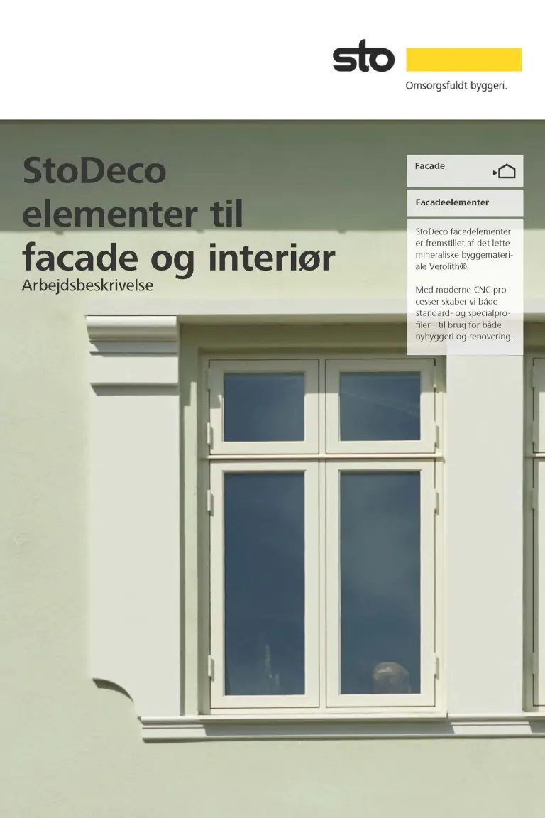arbejdsvejledning StoDeco