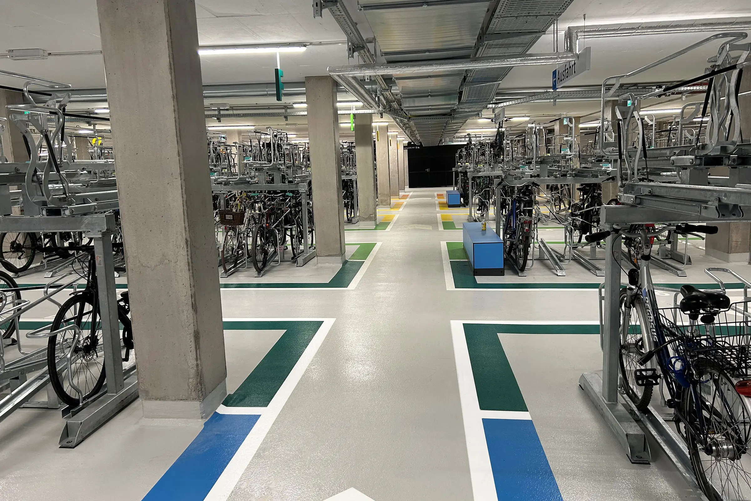 cykelgarage i Tübingen