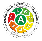 miljøetiket CH A i farver